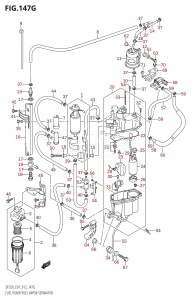 DF250 From 25003F-210001 (E01 E40)  2012 drawing FUEL PUMP /​ FUEL VAPOR SEPARATOR (DF225Z:E01)