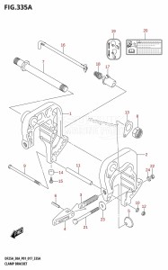 DF30A From 03003F-710001 (P01 P40)  2017 drawing CLAMP BRACKET (DF25A:P01)