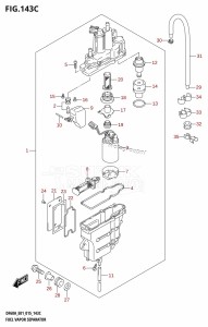 DF60A From 06002F-510001 (E01 E40)  2015 drawing FUEL VAPOR SEPARATOR (DF40ATH:E01)