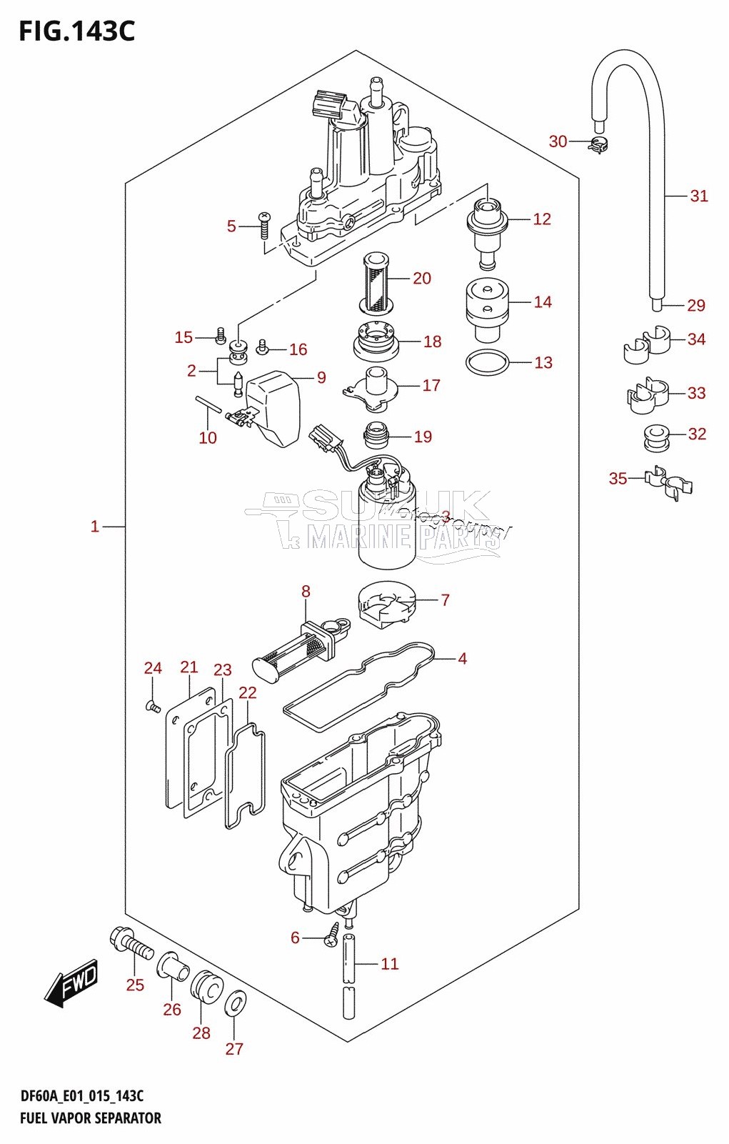 FUEL VAPOR SEPARATOR (DF40ATH:E01)