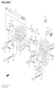 DF9.9 From 00992F-980001 (P03)  2009 drawing CLAMP BRACKET (DF9.9T,DF9.9TH)