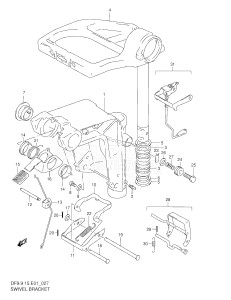 DF9.9 From 00991F-151001 ()  2001 drawing SWIVEL BRACKET