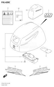 00994F-610001 (2016) 9.9hp P03-U.S.A (DF9.9A  DF9.9AR) DF9.9A drawing ENGINE COVER (DF9.9A:P03)