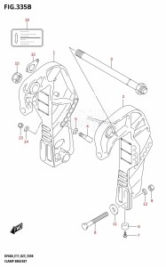 DF50A From 05003F-040001 (E01 E03 E11)  2020 drawing CLAMP BRACKET (DF40AQH)