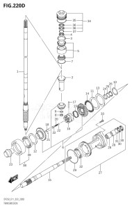 22503F-240001 (2022) 225hp E40-Costa Rica (DF225T) DF225T drawing TRANSMISSION (DF225Z)