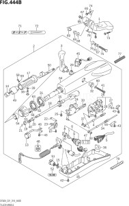 06003F-410001 (2014) 60hp E01 E40-Gen. Export 1 - Costa Rica (DF60AVT  DF60AVTH) DF60A drawing TILLER HANDLE (DF40ATH:E01)