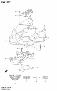 DF40A From 04003F-410001 (E01)  2014 drawing RING GEAR COVER (DF60AVTH:E01)