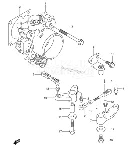 DF140 From 14001F-371001 (E40)  2003 drawing THROTTLE BODY