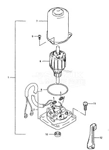 DT40 From 04003K-351001 ()  1993 drawing POWER TRIM & TILT MOTOR (MODEL:94~99)