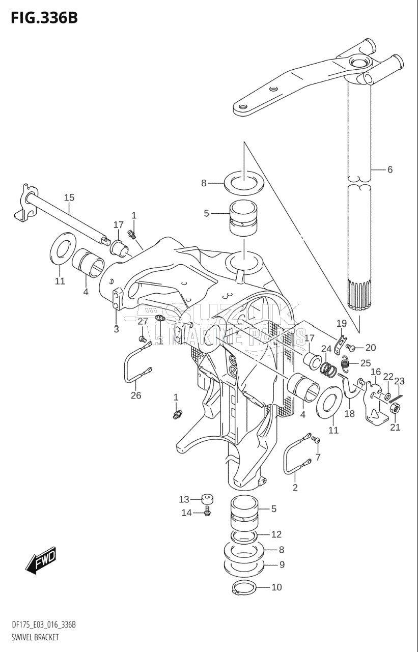 SWIVEL BRACKET (DF150TG:E03)