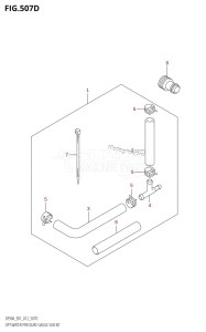 DF70A From 07003F-310001 (E01 E40)  2013 drawing OPT:WATER PRESSURE GAUGE SUB KIT (DF70ATH:E40)