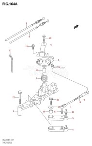 DF225T From 22503F-010001 (E01 E40)  2010 drawing THROTTLE ROD