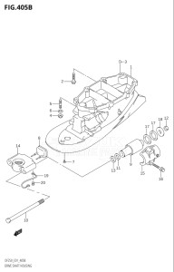 22501F-880001 (2008) 225hp E01 E40-Gen. Export 1 - Costa Rica (DF225TK8  DF225WTK8) DF225T drawing DRIVE SHAFT HOUSING (L-TRANSOM)