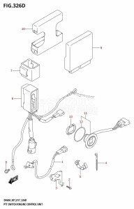 DF50A From 05003F-710001 (E01)  2017 drawing PTT SWITCH /​ ENGINE CONTROL UNIT (DF40AST:E34)