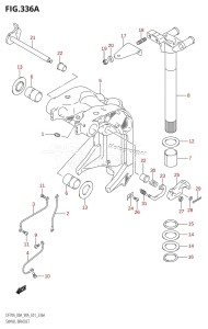 DF80A From 08002F-110001 (E01 E40)  2011 drawing SWIVEL BRACKET