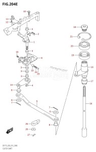 DF150Z From 15002Z-510001 (E03)  2015 drawing CLUTCH SHAFT (DF175T:E03)