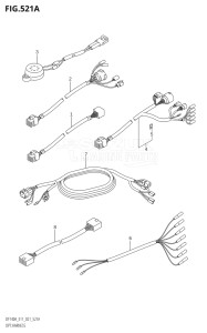 10003F-040001 (2020) 100hp E11-Gen. Export 2 (DF100AT  DF100AT) DF100A drawing OPT:HARNESS