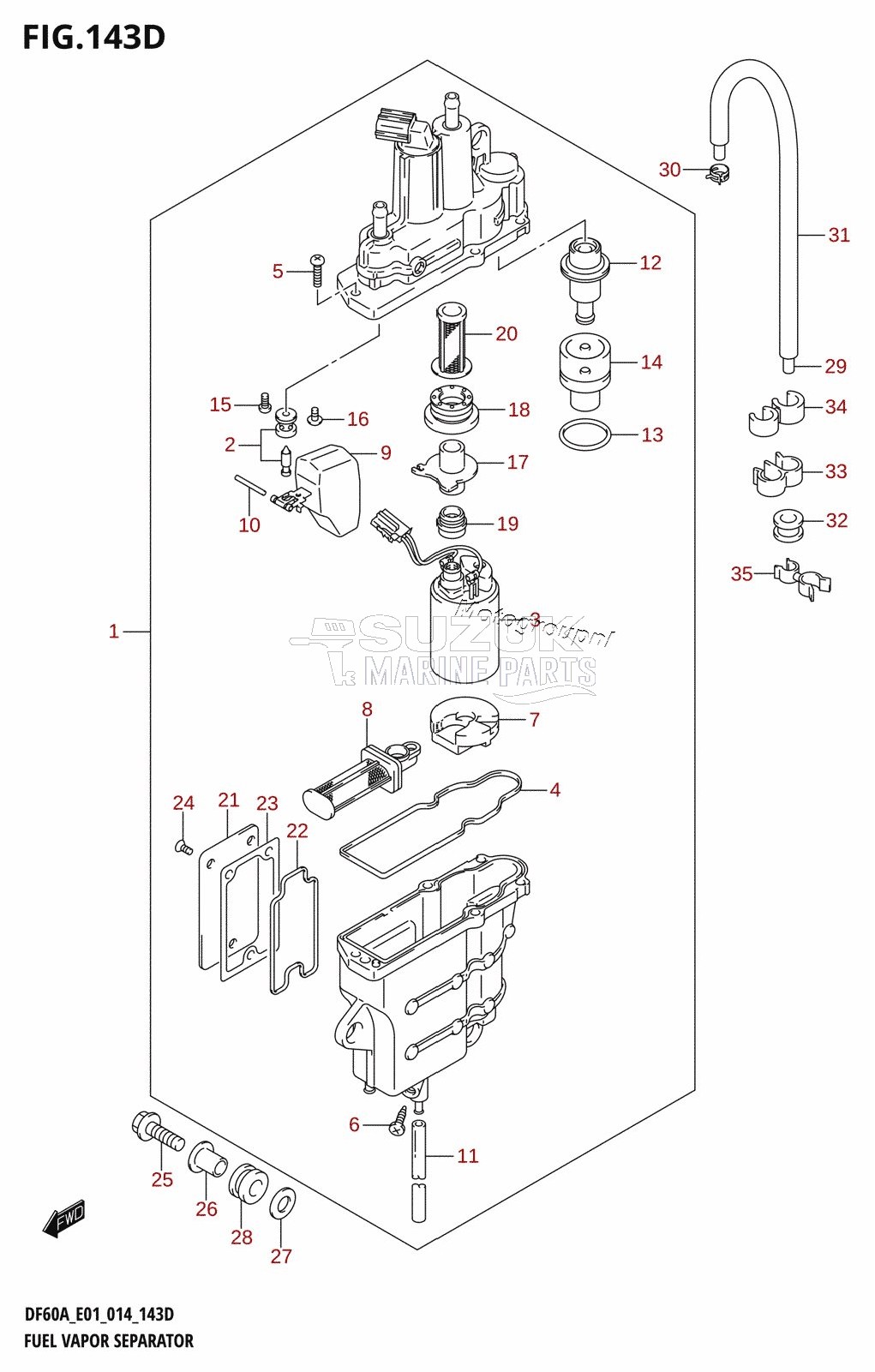 FUEL VAPOR SEPARATOR (DF40AST:E34)