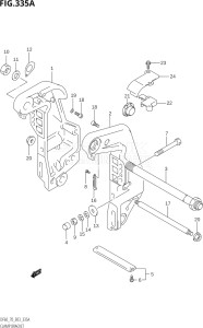 06001F-780001 (2007) 60hp E03-USA (DF60TK7) DF60 drawing CLAMP BRACKET