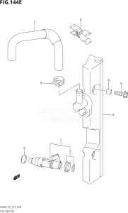 06003F-410001 (2014) 60hp E01 E40-Gen. Export 1 - Costa Rica (DF60AVT  DF60AVTH) DF60A drawing FUEL INJECTOR (DF50A:E01)