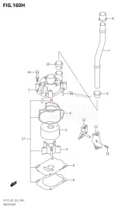 DF150ZG From 15002Z-410001 (E40)  2014 drawing WATER PUMP (DF150ZG:E40)