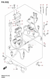 DF40A From 04003F-510001 (E01 E13)  2015 drawing HARNESS (DF60AQH:E01)