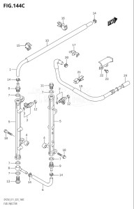 25003F-040001 (2020) 250hp E01 E03 E40-Gen. Export 1 - USA (DF250T  DF250T) DF250 drawing FUEL INJECTOR (E03:DF250ST)