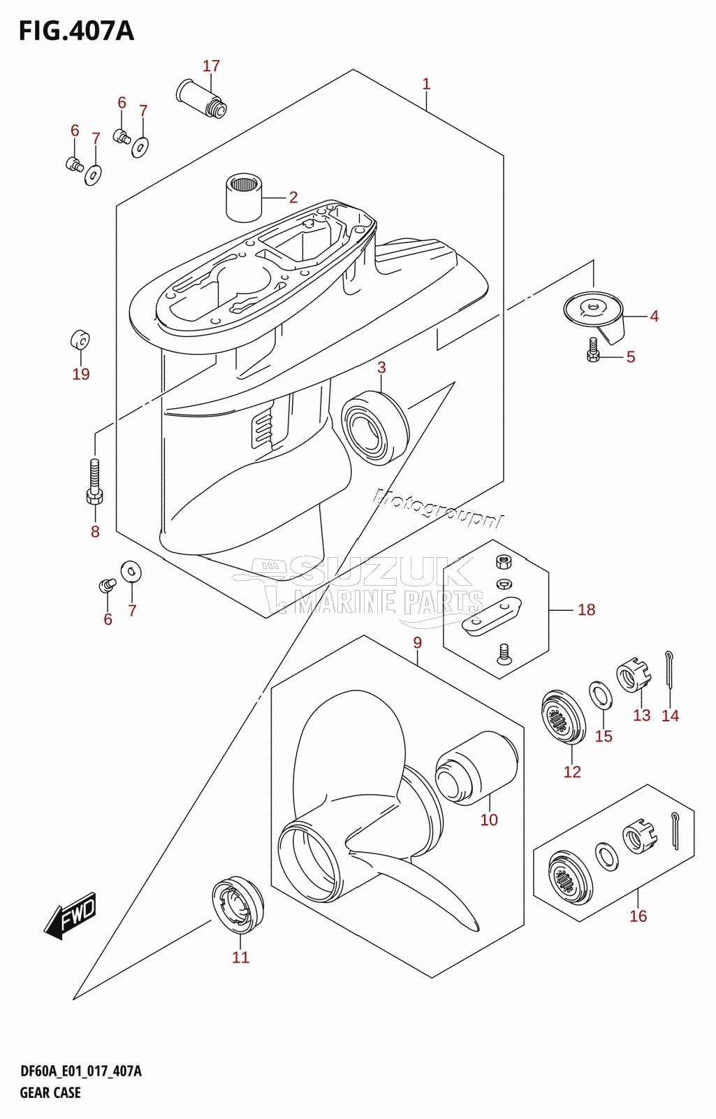 GEAR CASE (DF40A:E01)