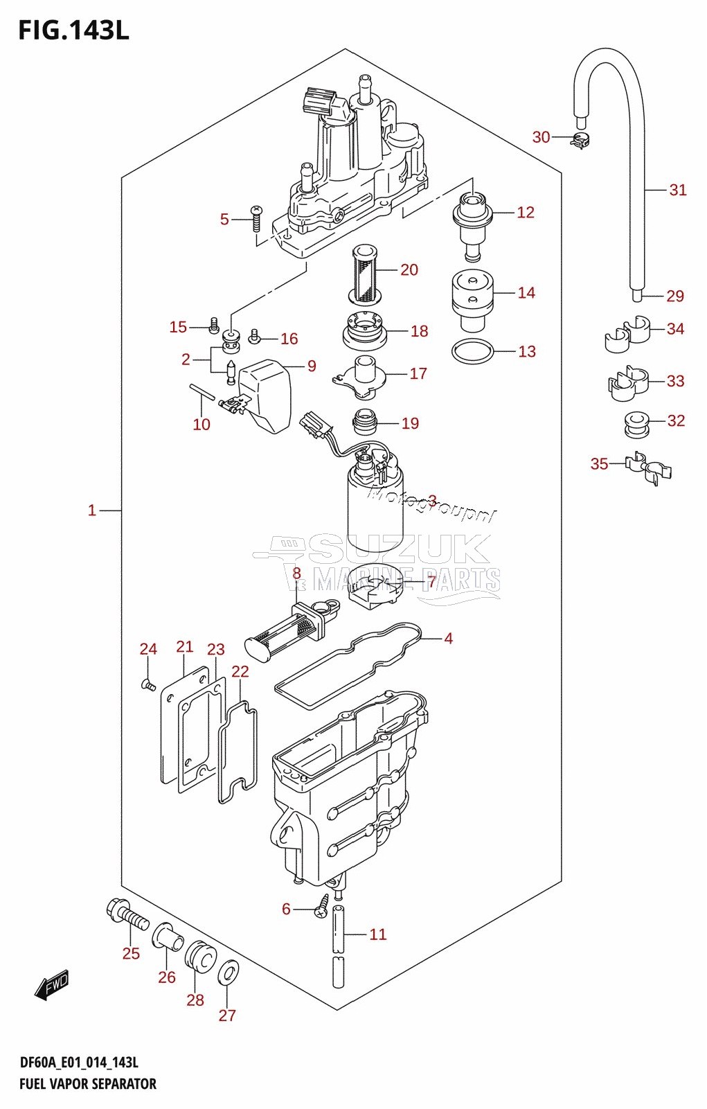 FUEL VAPOR SEPARATOR (DF60ATH:E01)