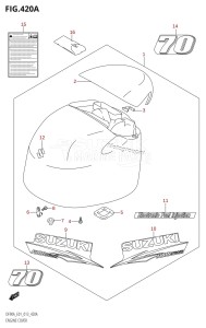 DF90A From 09003F-310001 (E01 E40)  2013 drawing ENGINE COVER (DF70A:E01)