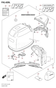 DF175TG From 17502F-610001 (E03)  2016 drawing ENGINE COVER (DF175TG:E03)