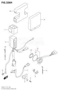 04004F-340001 (2023) 40hp E34-Italy (DF40AST) DF40A drawing PTT SWITCH / ENGINE CONTROL UNIT (SEE NOTE)