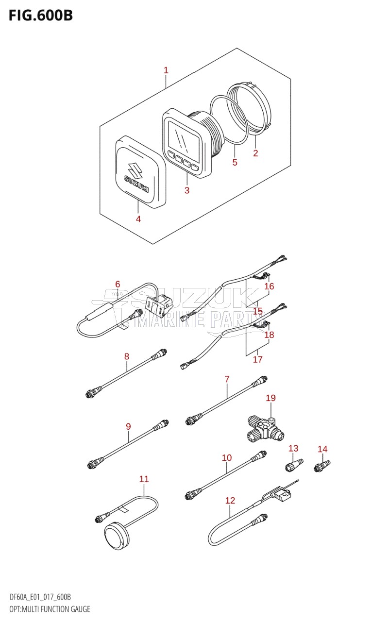 OPT:MULTI FUNCTION GAUGE (DF40AQH:E01)