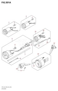 DT25 From 02503K-610001 (P36-)  2016 drawing OPT:METER (DT30:P40:E-STARTER)