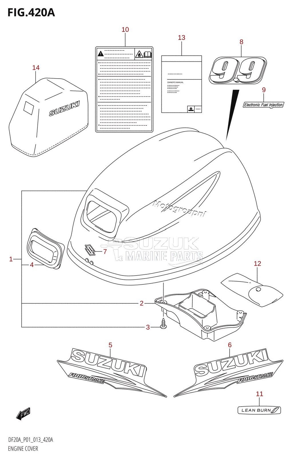 ENGINE COVER (DF9.9B:P01)