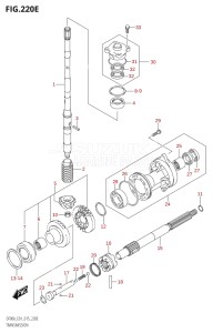 08002F-510001 (2005) 80hp E40 E01- (DF80A) DF80A drawing TRANSMISSION (DF80A:E01)