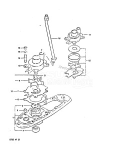 DT85 From 8501-512598 ()  1985 drawing WATER PUMP