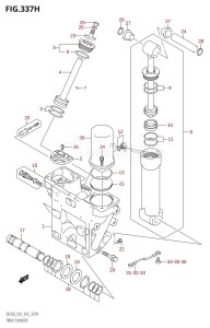 DF200Z From 20002Z-210001 (E01 E40)  2012 drawing TRIM CYLINDER (DF225Z:E40:(X-TRANSOM,XX-TRANSOM))