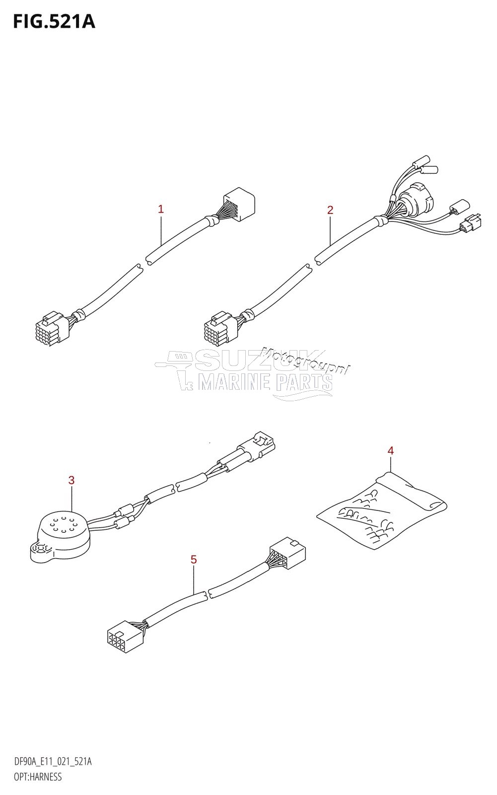 OPT:HARNESS ((DF70A,DF90A):(E01,E40),DF80A,DF100B)