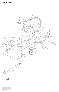 DF115T From 11501F-151001 (E01)  2001 drawing DRIVE SHAFT HOUSING