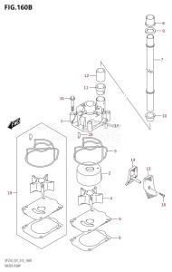 DF200Z From 20002Z-510001 (E01 E40)  2015 drawing WATER PUMP (DF200T:E40)