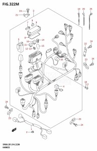 DF50A From 05003F-410001 (E01)  2014 drawing HARNESS (DF60ATH:E40)