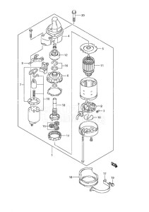 DF 60A drawing Starting Motor