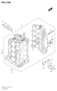 DF200AP From 20003P-340001 (E11 E40)  2023 drawing CYLINDER BLOCK