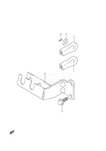 Outboard DF 9.9A drawing Remocon Cable Holder w/Remote Control