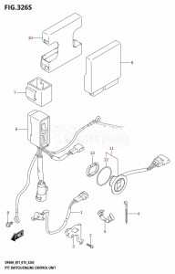 DF60A From 06002F-510001 (E01 E40)  2015 drawing PTT SWITCH /​ ENGINE CONTROL UNIT (DF60AVT:E40)