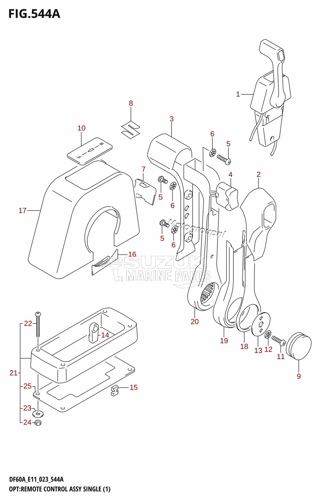 OPT:REMOTE CONTROL ASSY SINGLE (1)