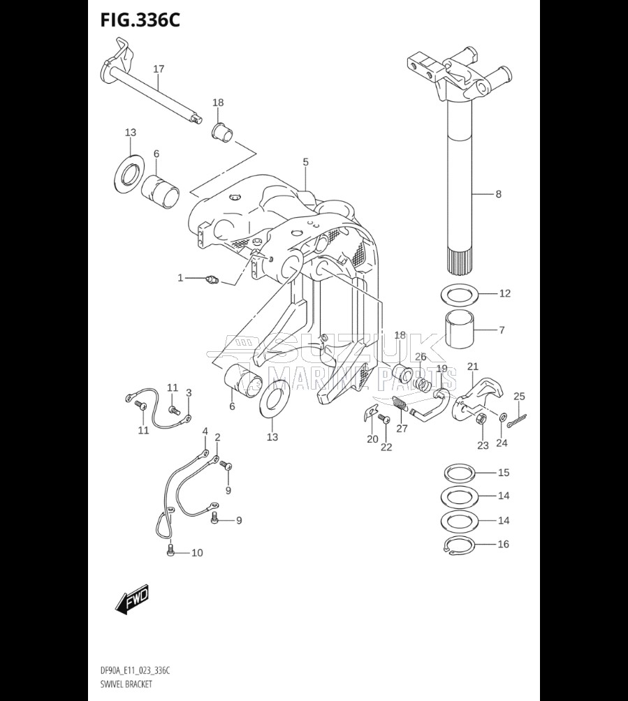 SWIVEL BRACKET ((DF70ATH,DF90ATH):(020,021))