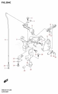 DF50A From 05003F-710001 (E01)  2017 drawing CLUTCH SHAFT (DF40ATH:E01)