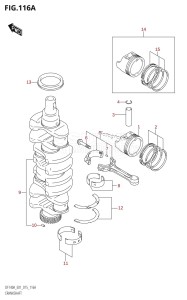 DF100A From 10003F-510001 (E01)  2015 drawing CRANKSHAFT